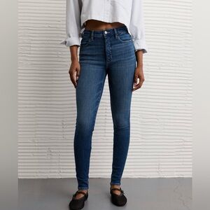 American Eagle Super Hi-Rise Dream Jegging 6 Dark Blue  for Women NWT